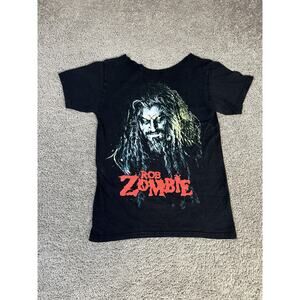 Rob Zombie Shirt Womens XS Black Horror Band Graphic Tee Halloween Rock
